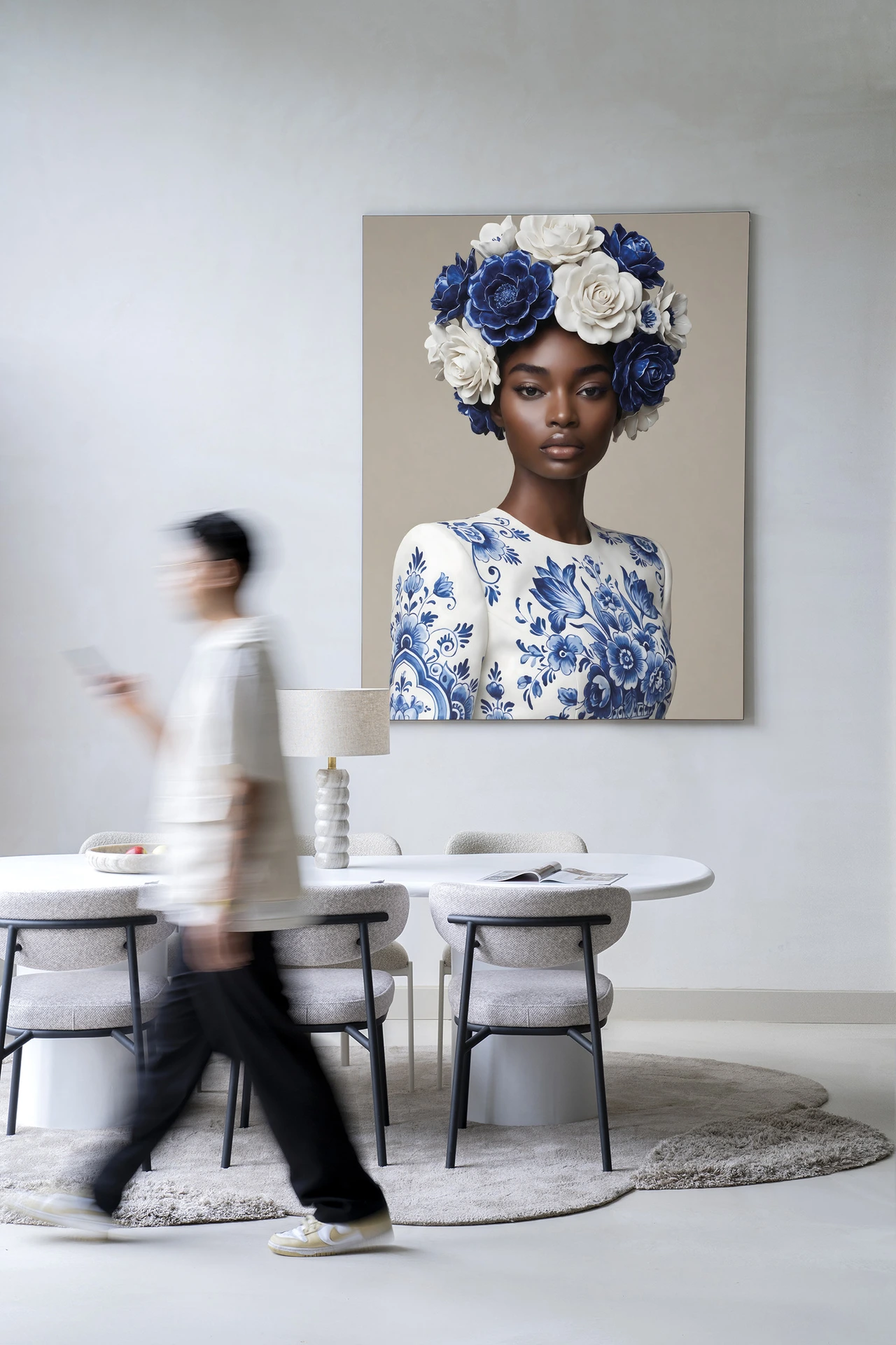 Tapiz de pared Blue Duchess - Urban Cotton