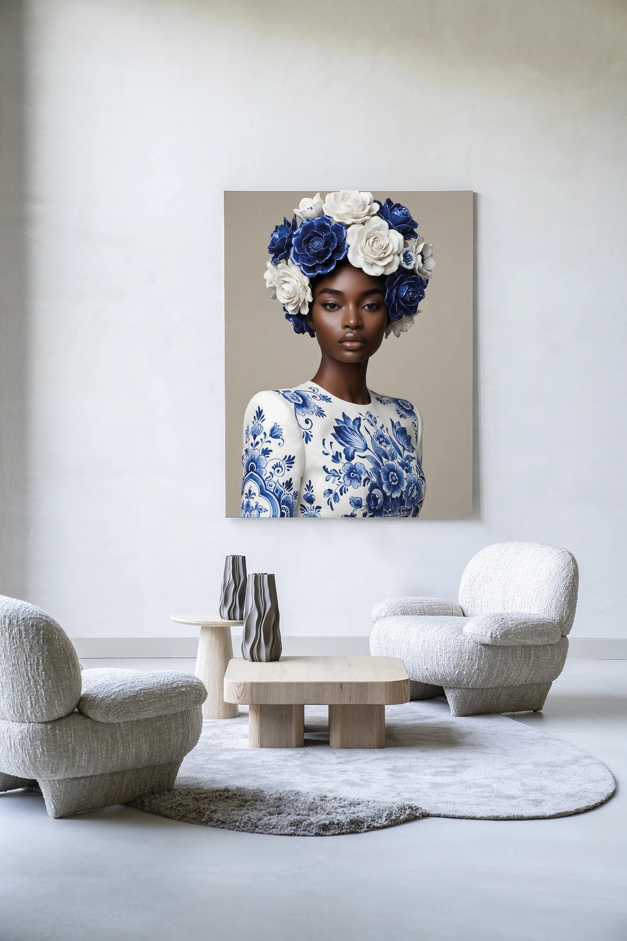 Tapiz de pared Blue Duchess - Urban Cotton