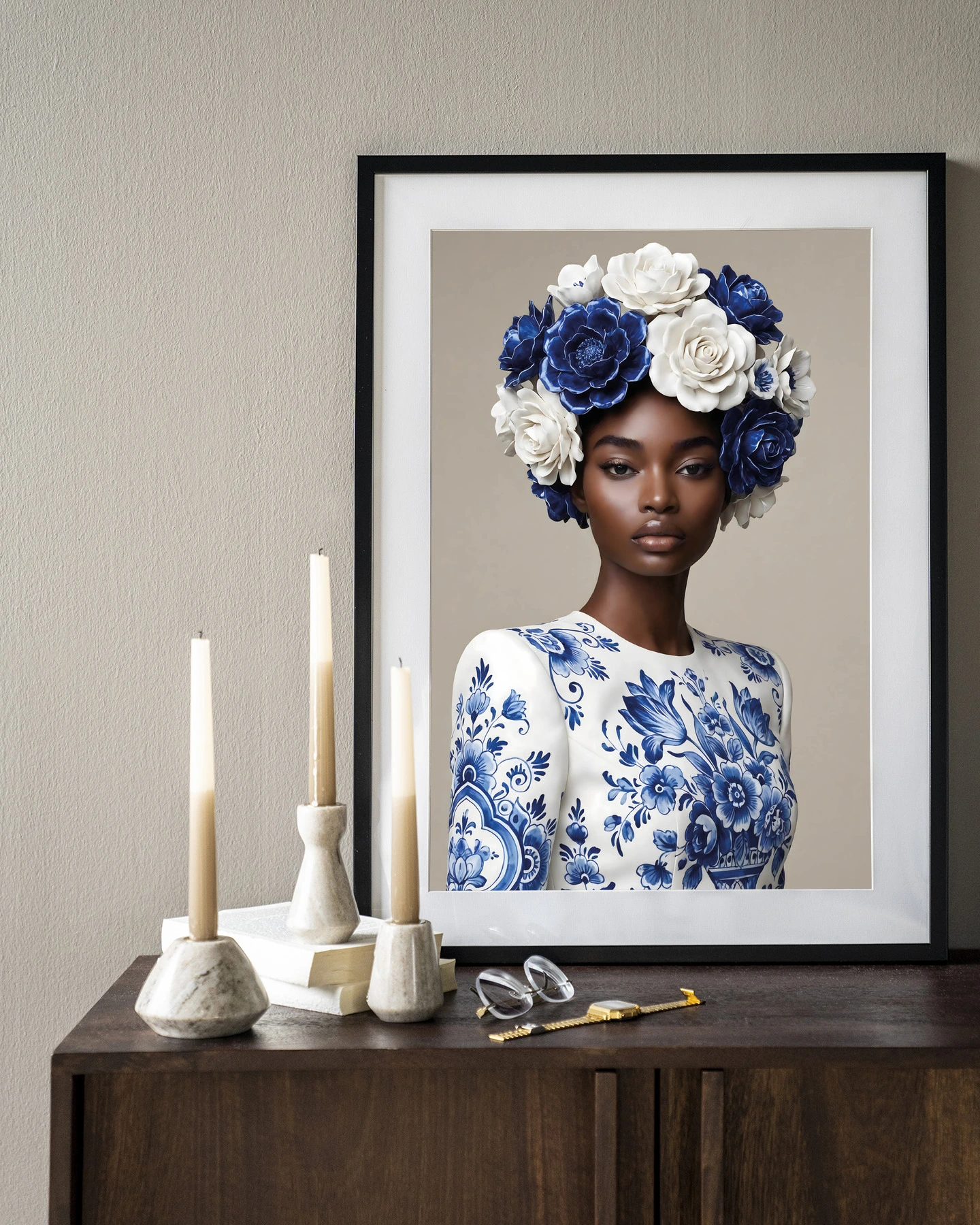 Tapiz de pared Blue Duchess - Urban Cotton
