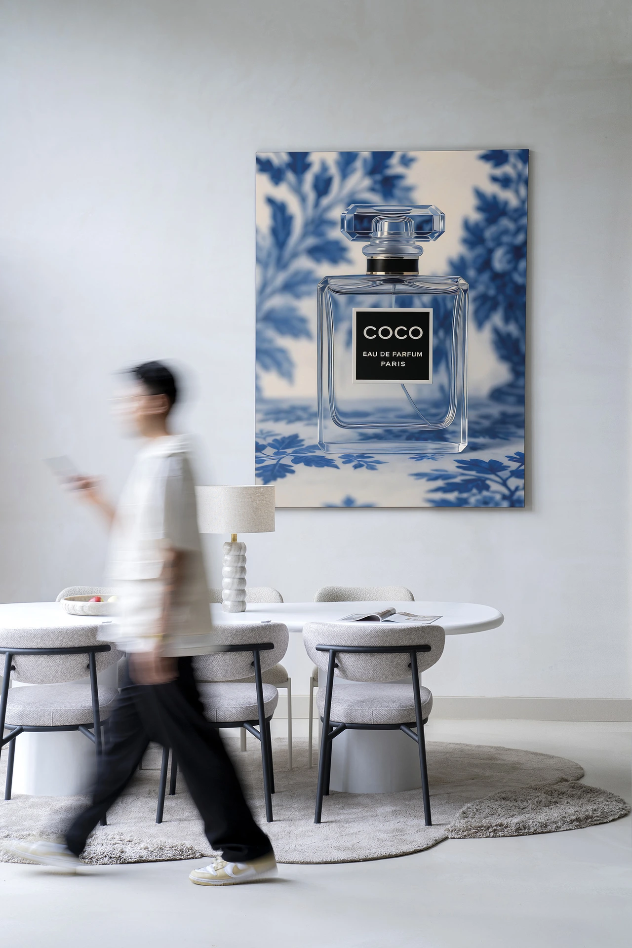 Wandteppich Bleu Scent - Urban Cotton