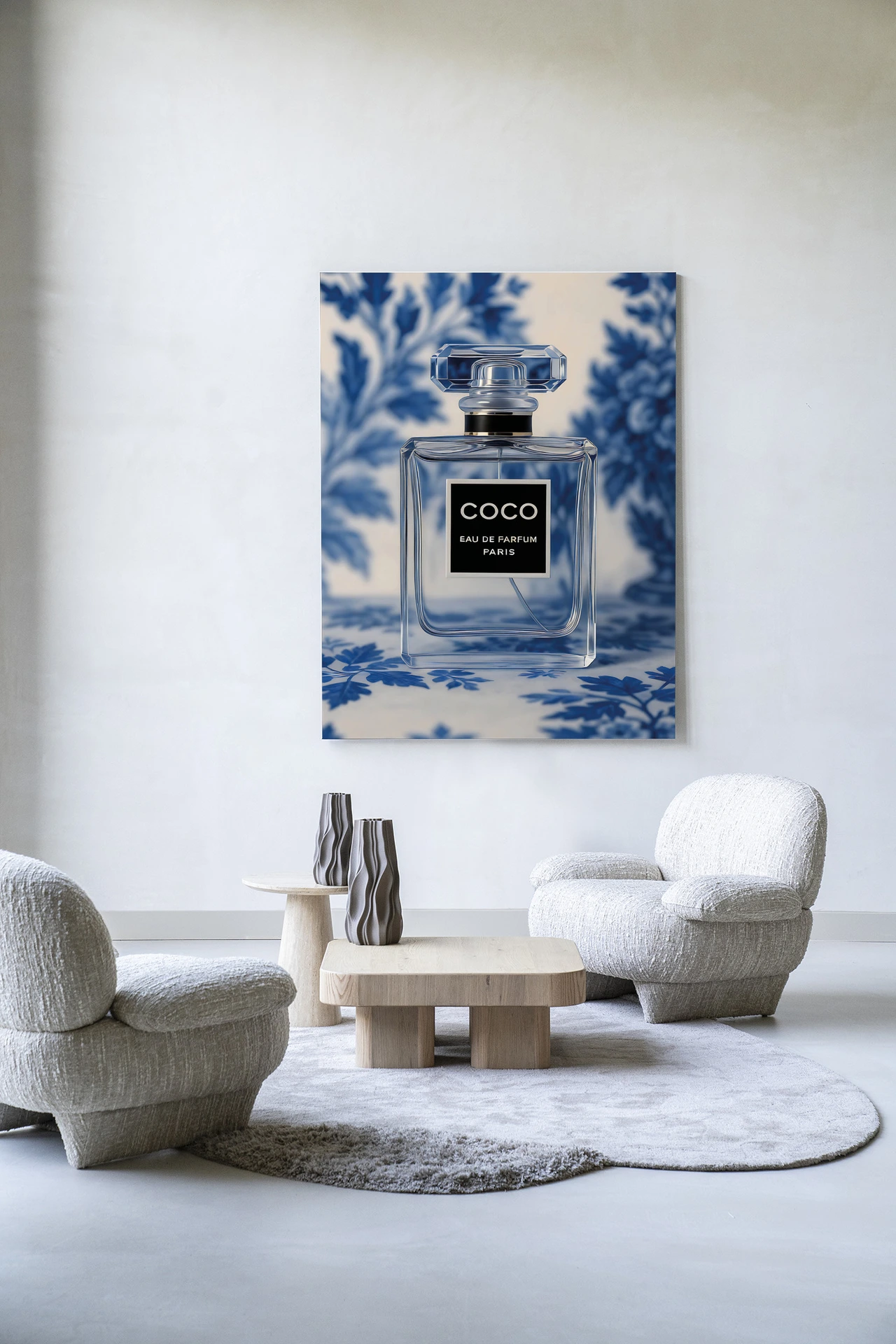 Wandteppich Bleu Scent - Urban Cotton