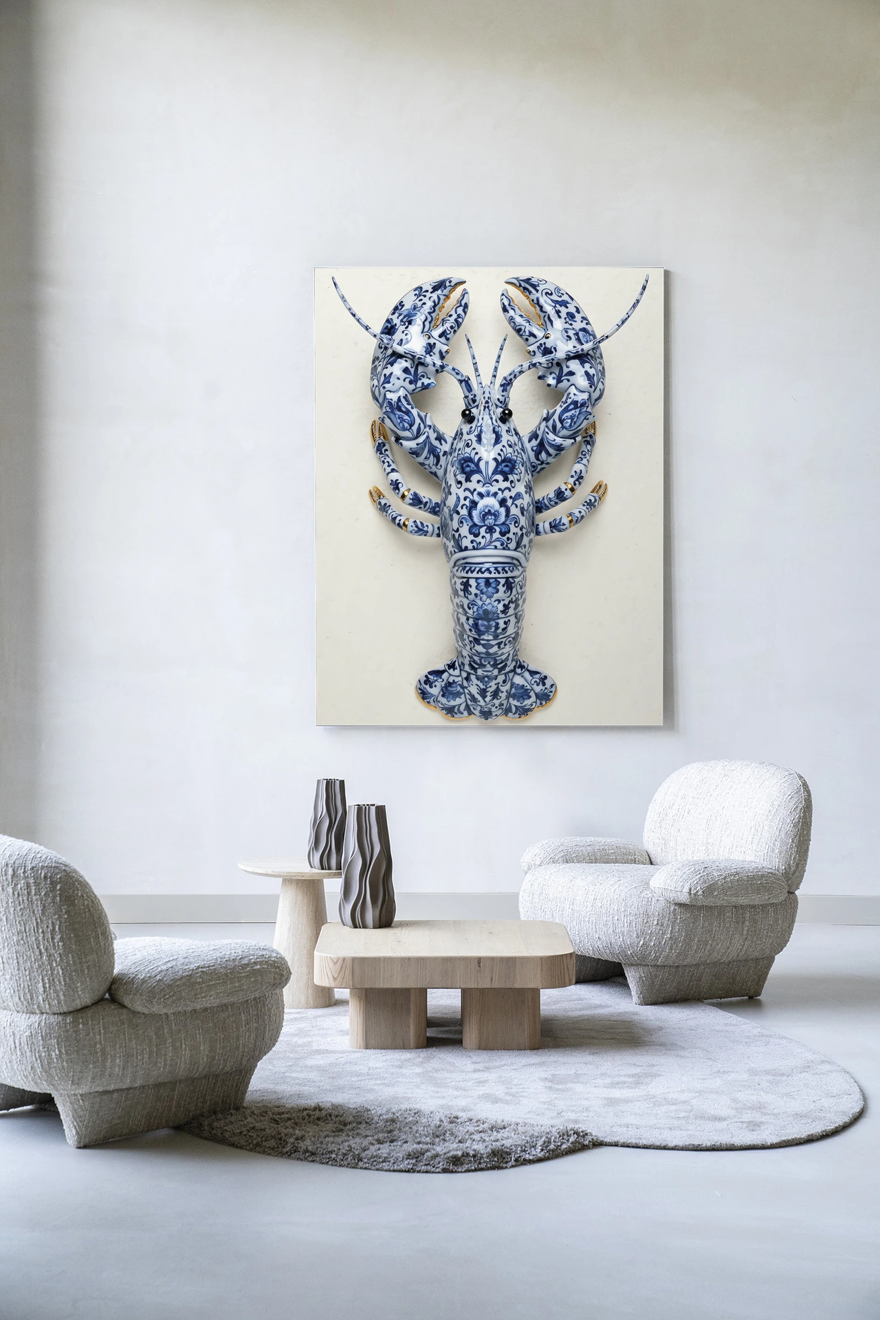 Wandteppich Blue Lobster - Urban Cotton