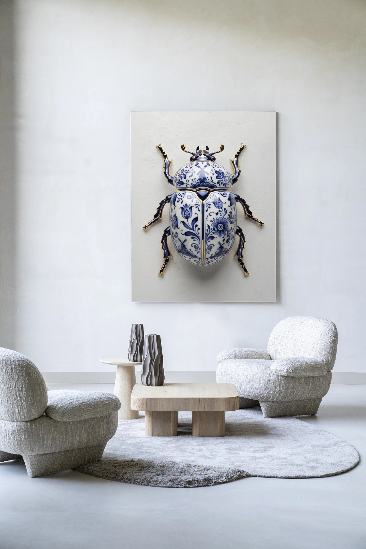 Wandteppich Blue Beatle - Urban Cotton