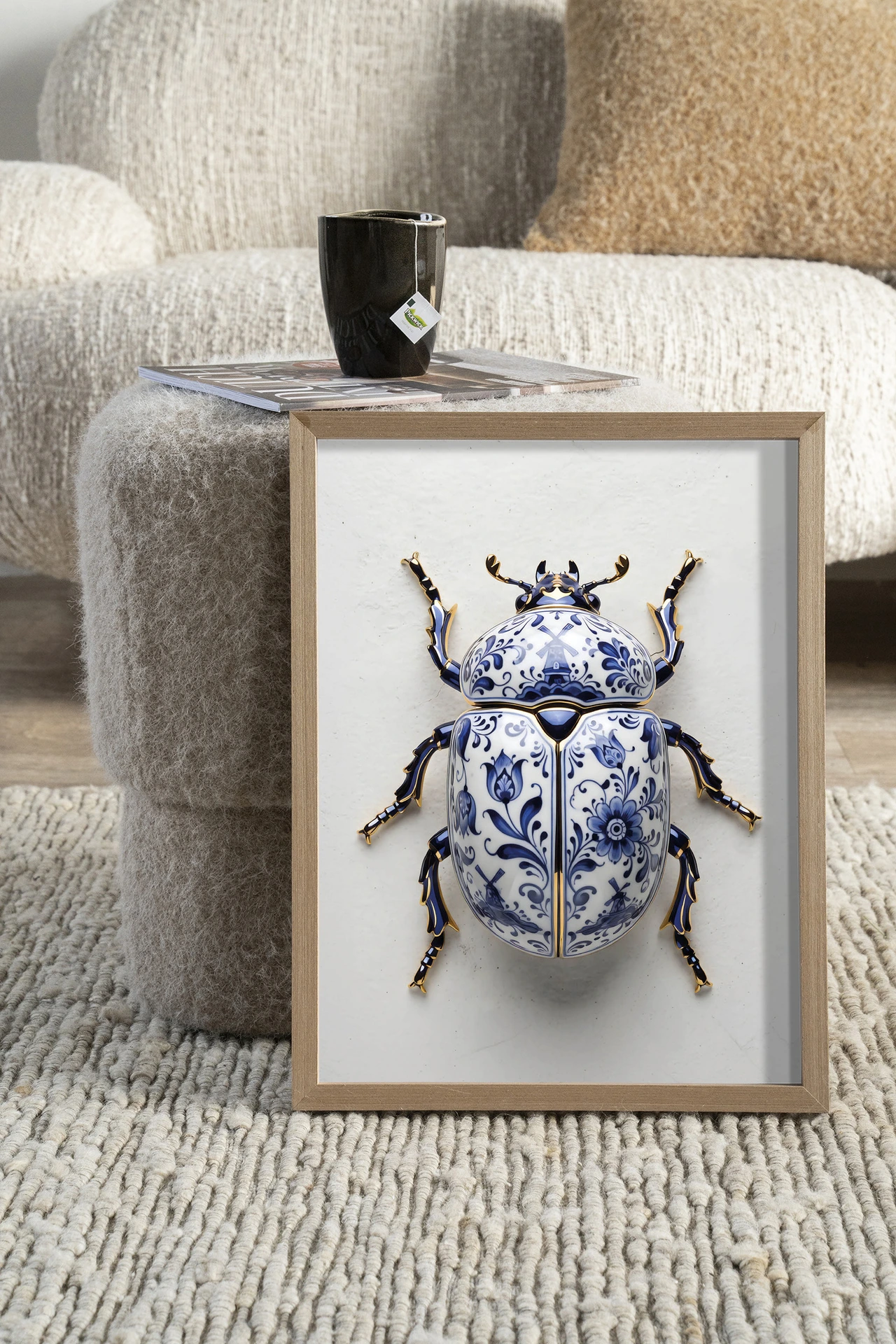 Wandteppich Blue Beatle - Urban Cotton