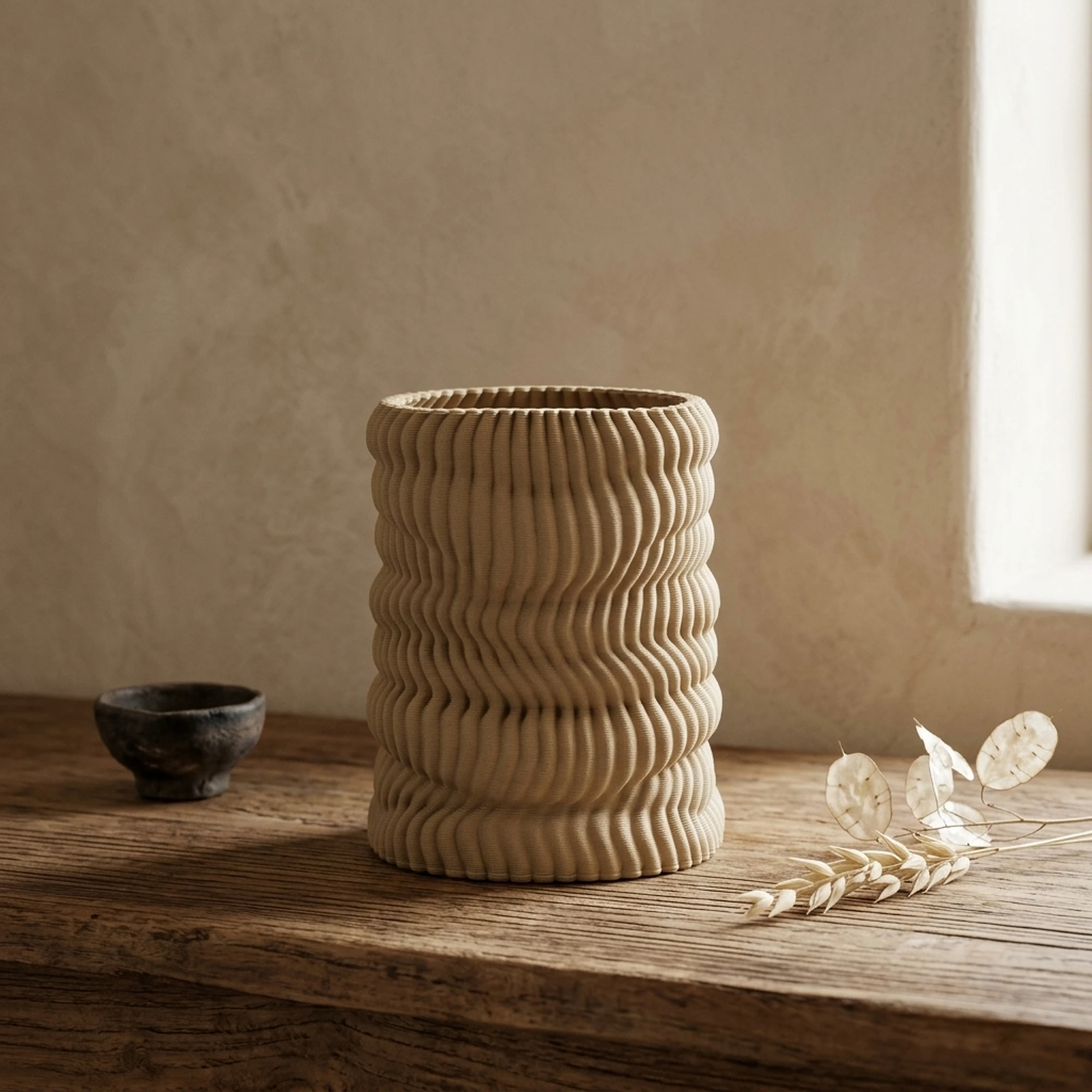 Vase Mae small beige - By-Boo