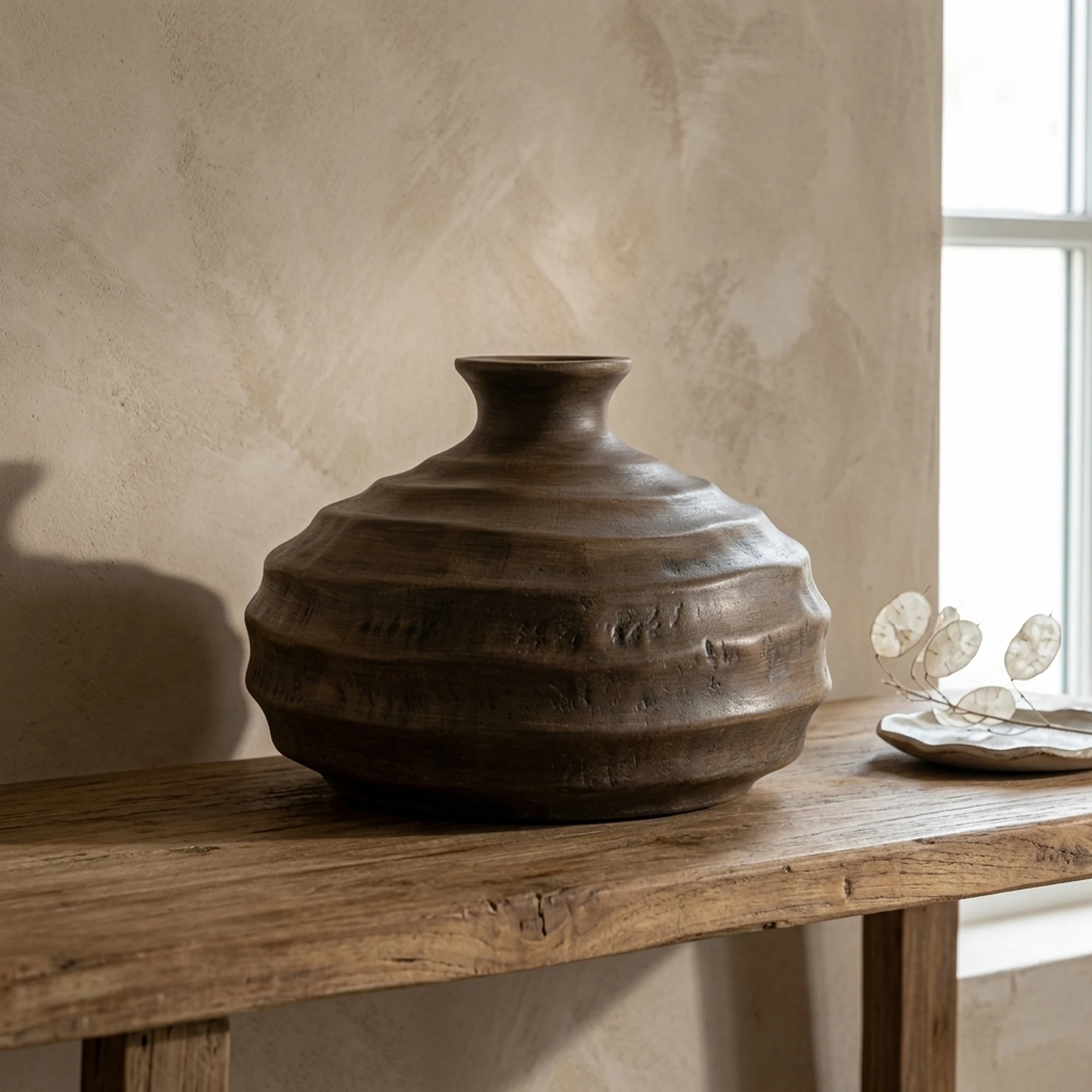 Ribera Vase Brown - By-Boo