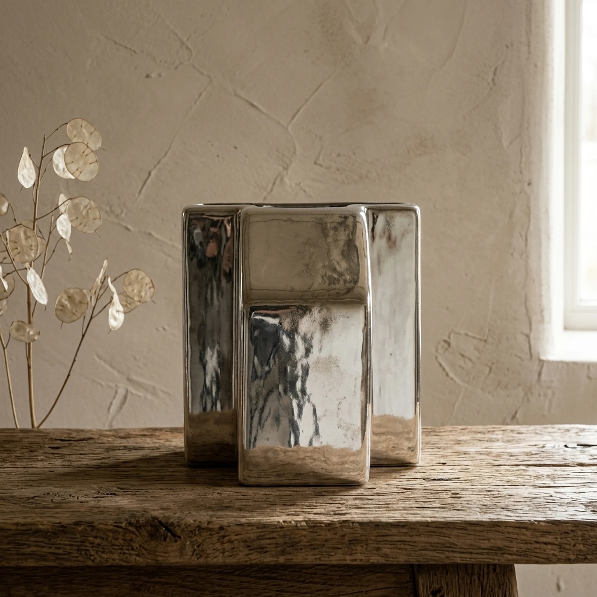 Silv Vase silver - By-Boo