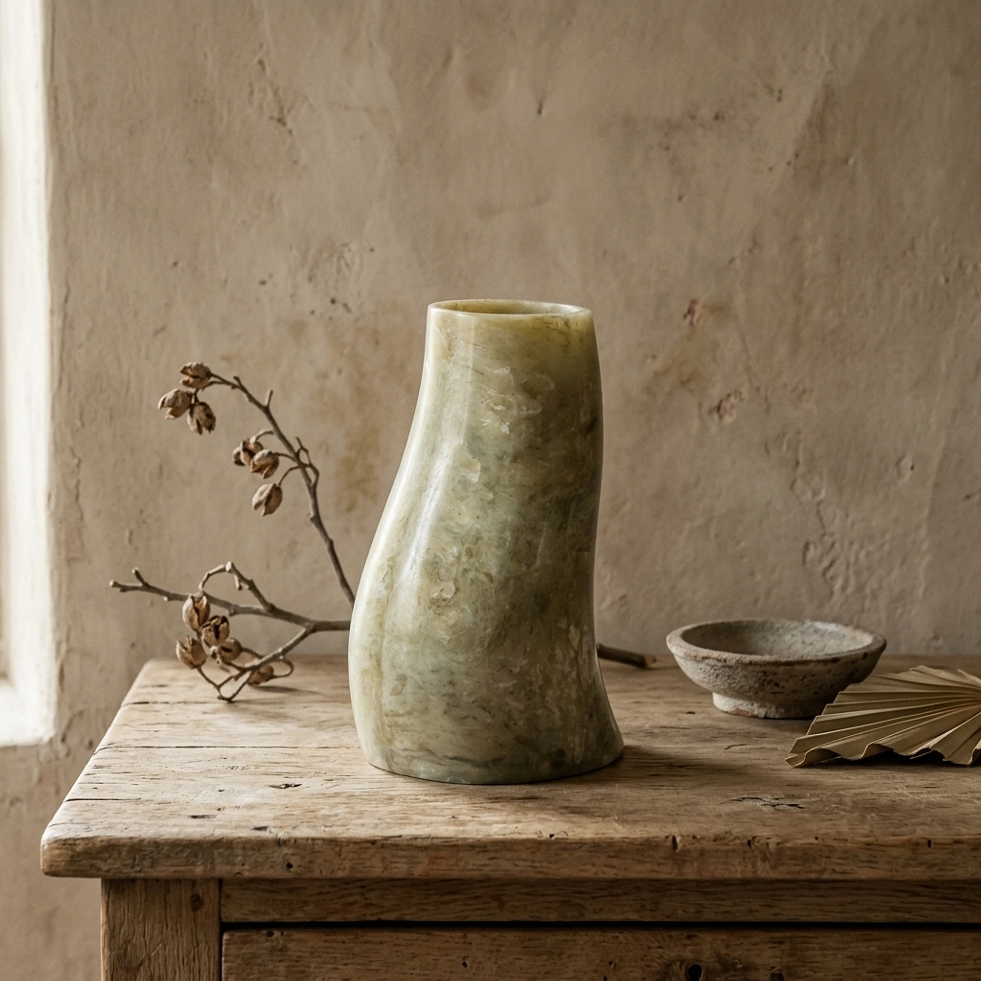 Stonea 4 Vase green - By-Boo