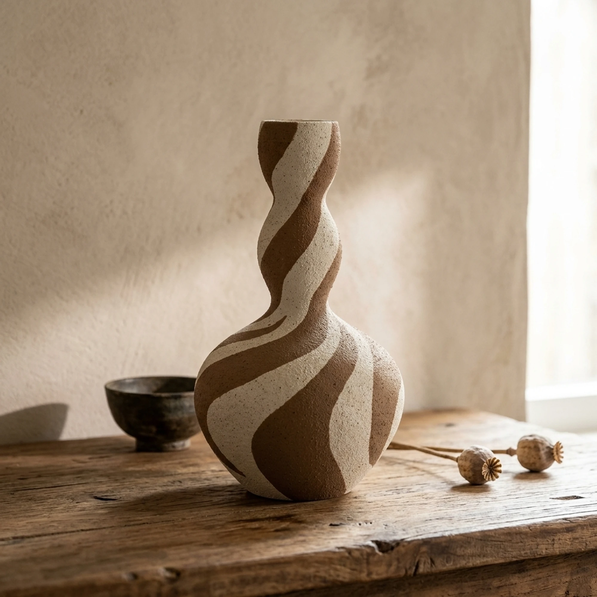 Zaya Vase brown - By-Boo