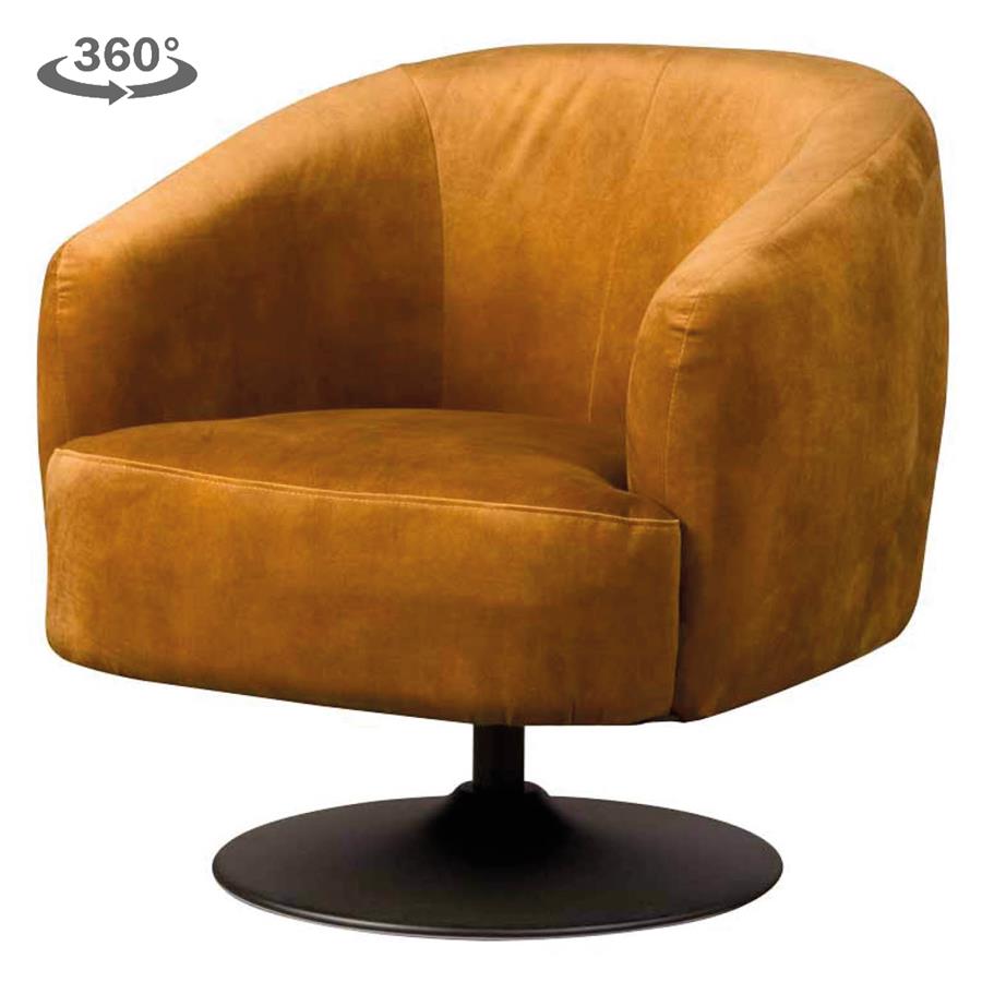 Fauteuil Barga goud - Tower Living - Bliss 13 gold (draaibaar)