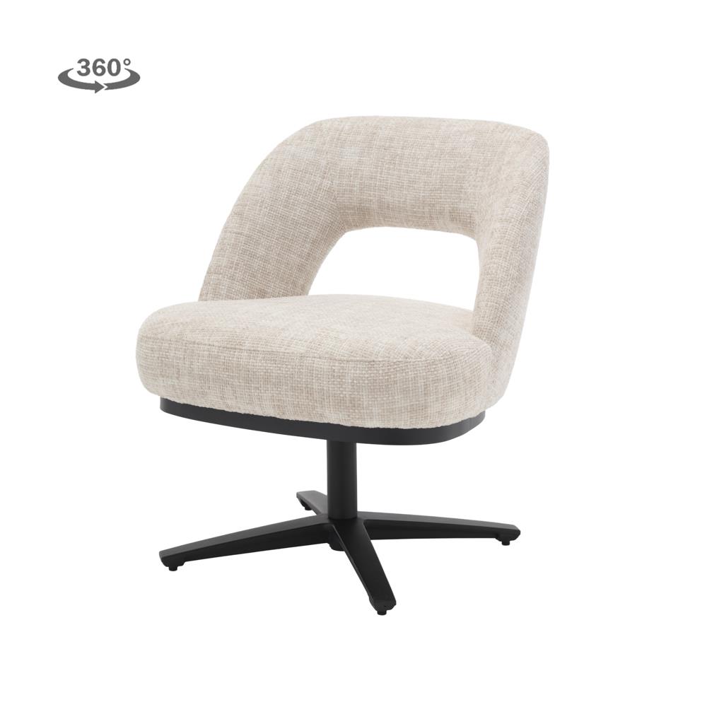 Fauteuil Caldes (Stof) - Tower Living - TED 24 off white (draaibaar)