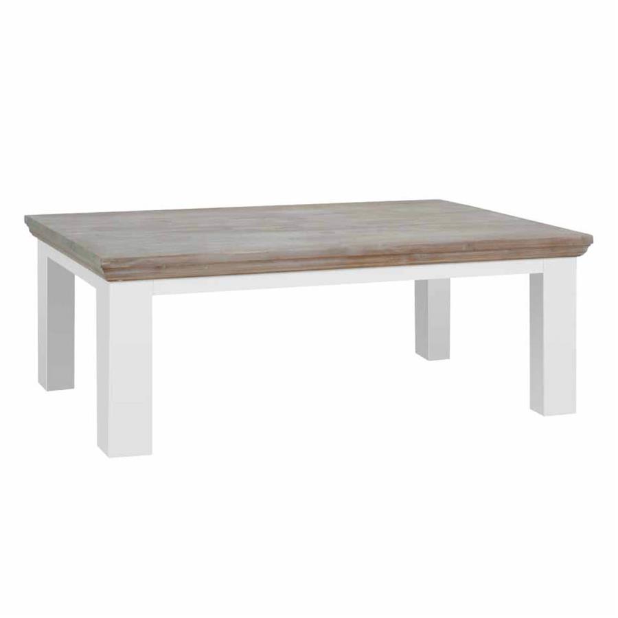 Salontafel Fleur wit 130 cm (Grenenhout) - Tower Living - Wit (2)