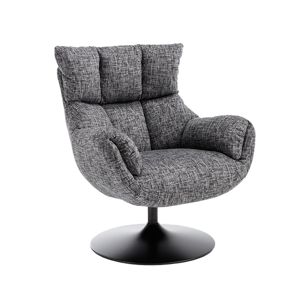 Fauteuil Force beige/bruin - Tower Living - Imo 60 dark-grey (draaibaar)