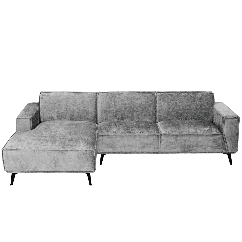 Leeds Récamiere links + 2,5-Sitzer Armlehne rechts (Taupe) - Tower Living - Touch 27 Light grey