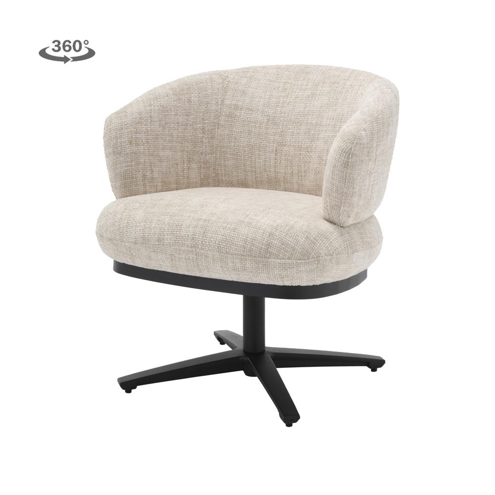 Armstoel Perca Lounge (Stof) - Tower Living - TED 24 off white