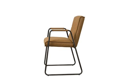 Armstoel Santo (Stof, Anthracite) - Tower Living - fabric Miami 005 brown
