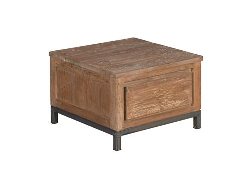 Bijzettafel Venetie bruin vierkant 60 cm (Teakhout) - Tower Living - Bruin