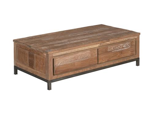Salontafel Venetie bruin 135 cm (Teakhout) - Tower Living - Bruin