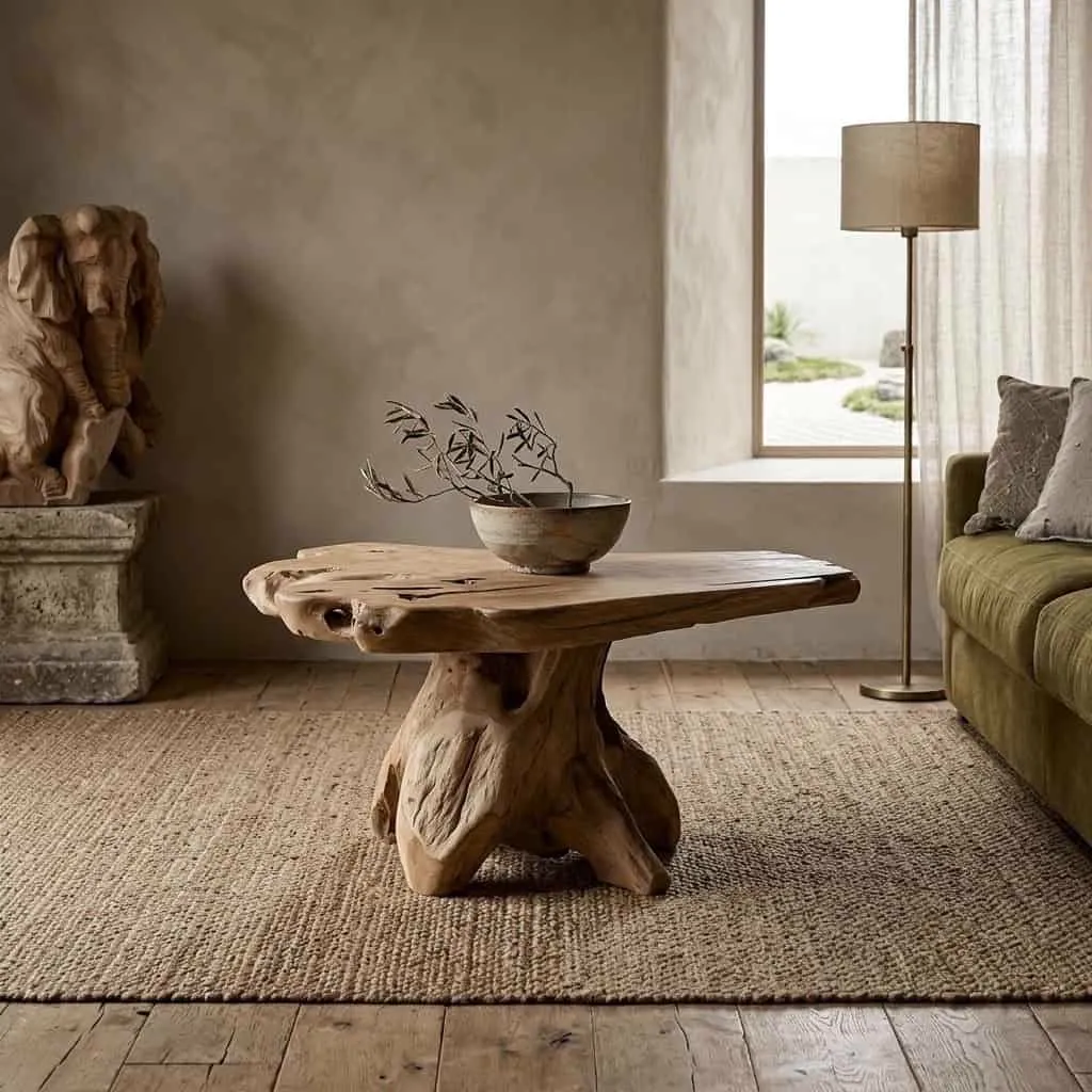 Solid Tree Trunk Coffee Table - World of Brosi