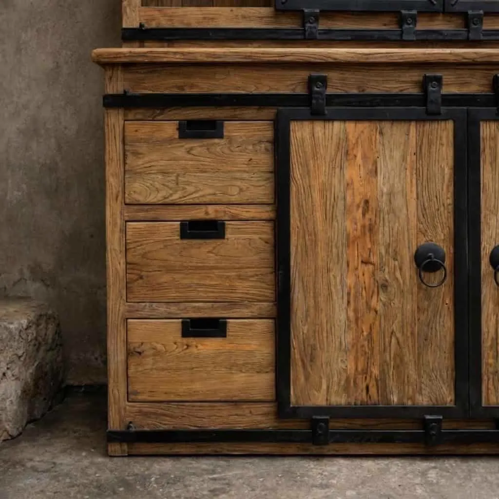 Display Cabinet Donny | Solid Teak - World of Brosi