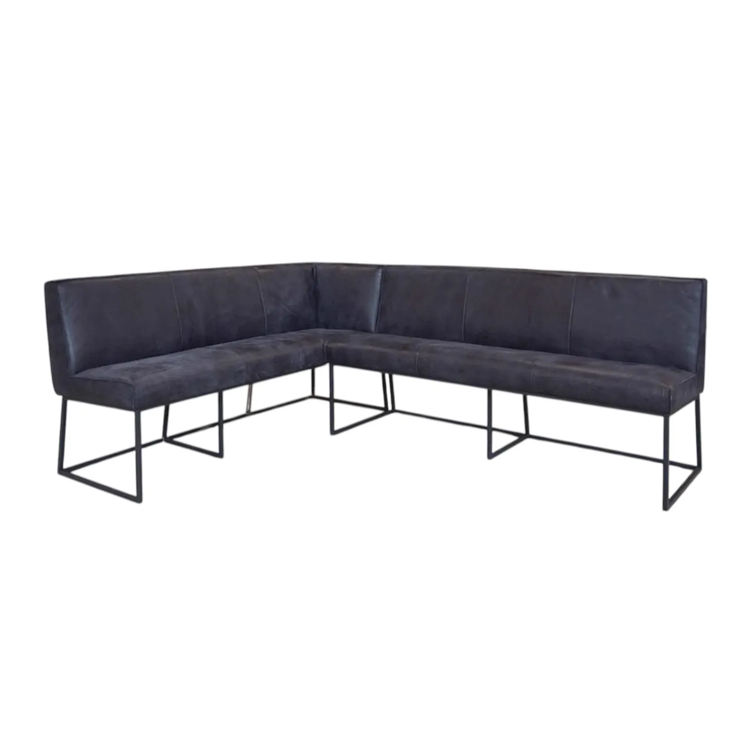 Esszimmer-Ecksofa Lara auf weißem Hintergrund, aus einer niedrigen Perspektive fotografiert - Het Anker