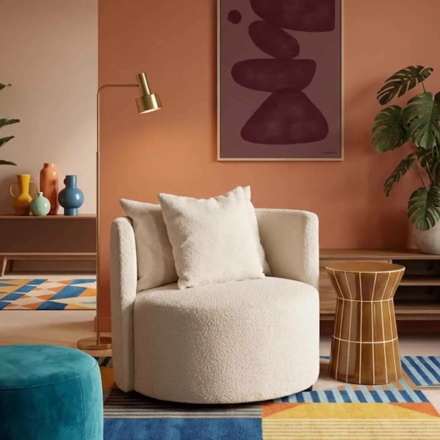 Circle Swivel Armchair - Easy Sofa, foto 2