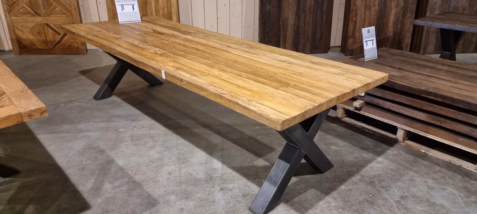 Esstisch Donny Teak Massivholz, von World of Brosi, Detailfoto 3