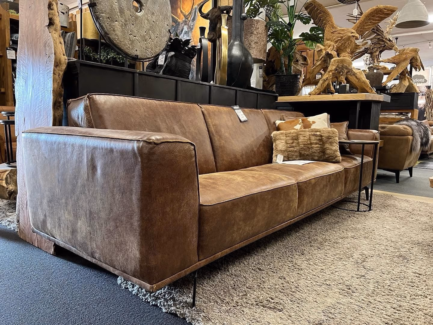 Viking Fjord Africa Leather Sofa - Zitform, foto 2