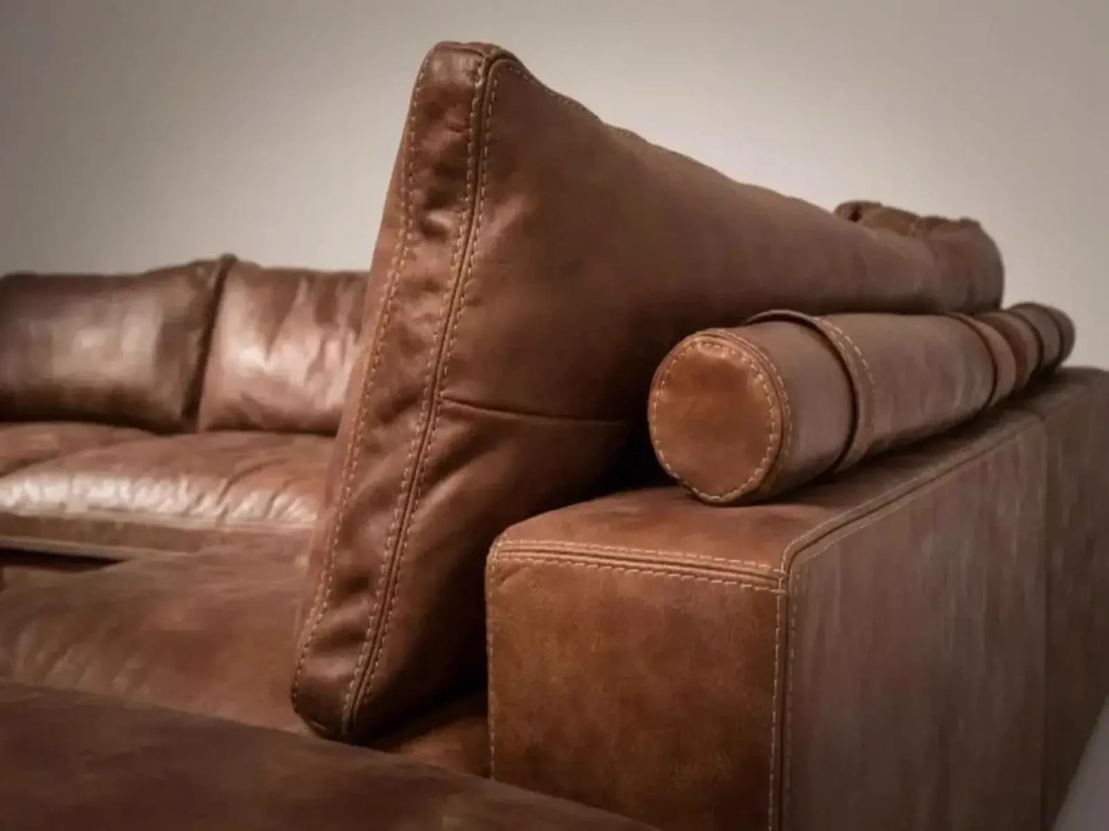 Corner Sofa Lionel Africa leather tabac - Het Anker, foto 2