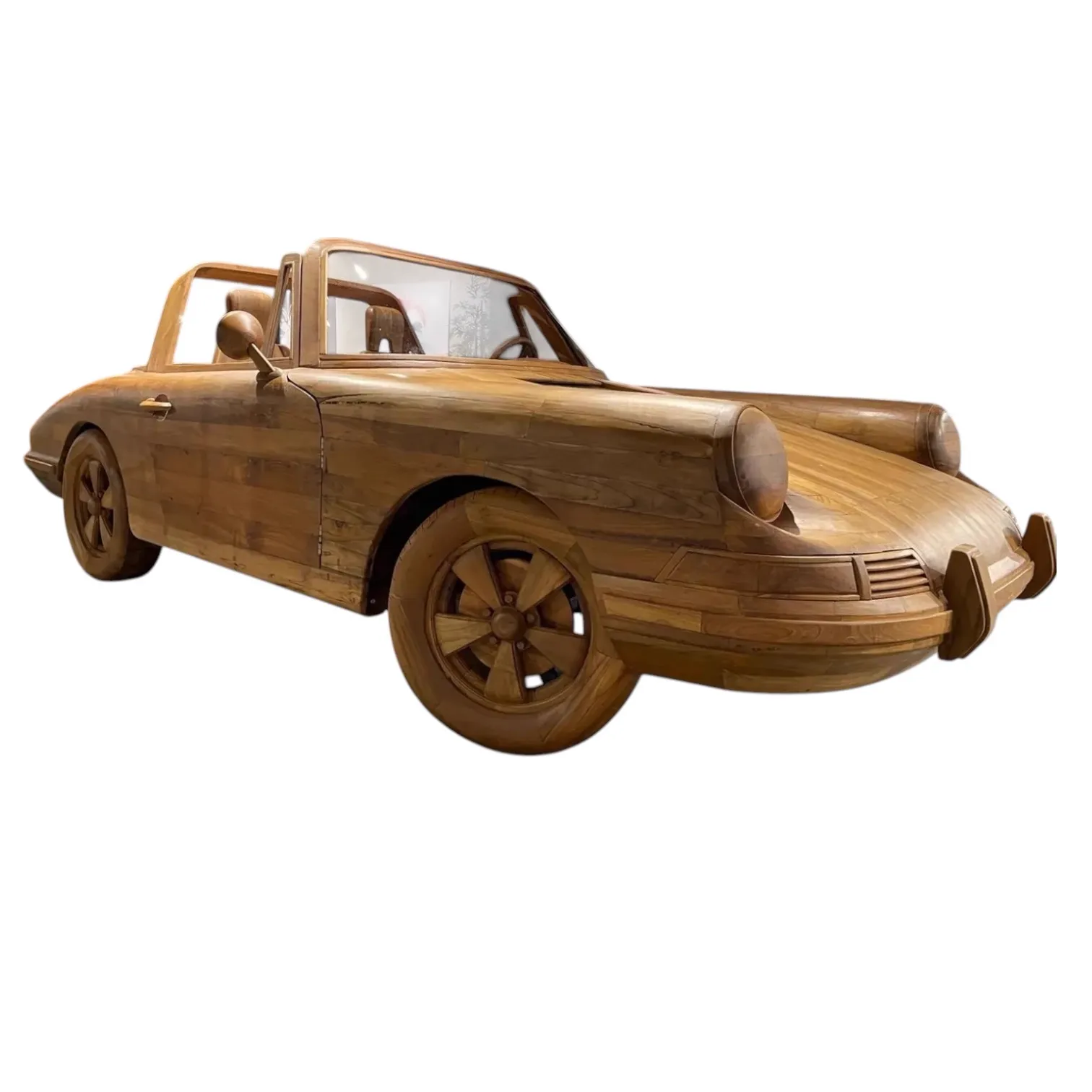 Wooden classic sports car - World of Brosi