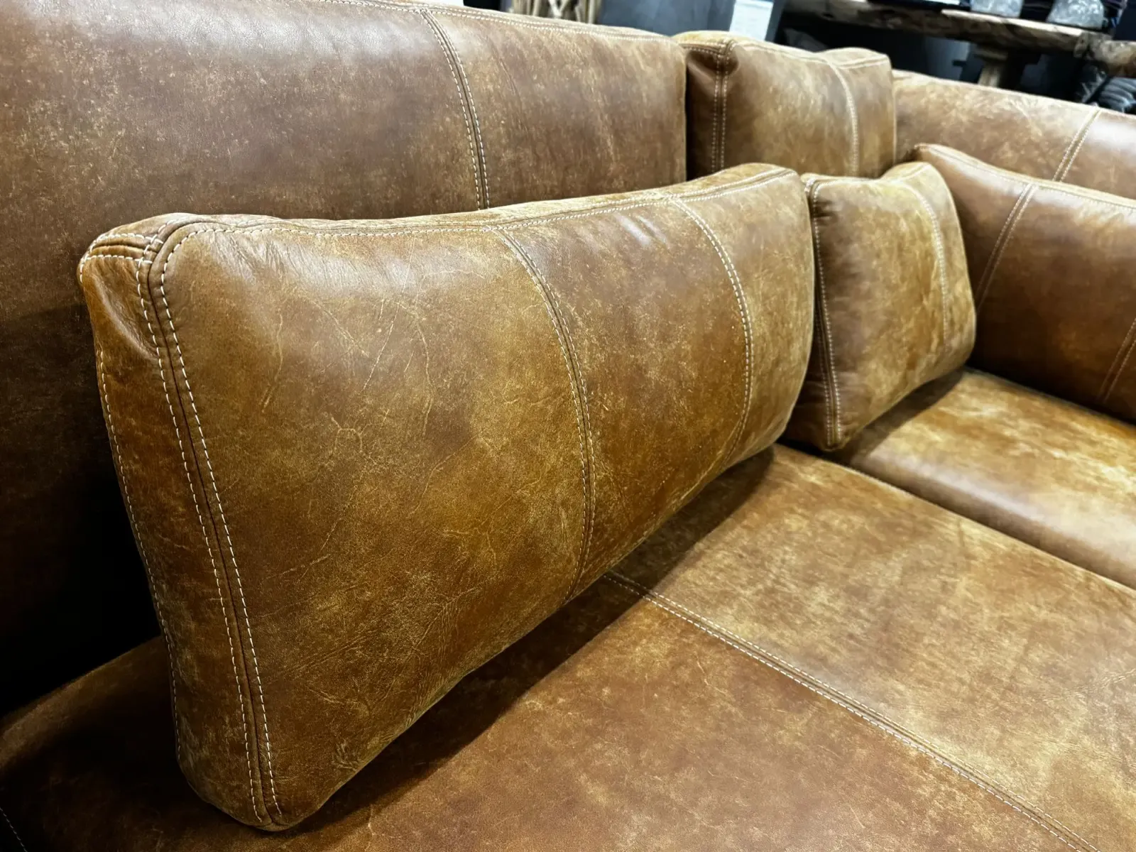 Ecksofa Anna concrete Leder - Agpol