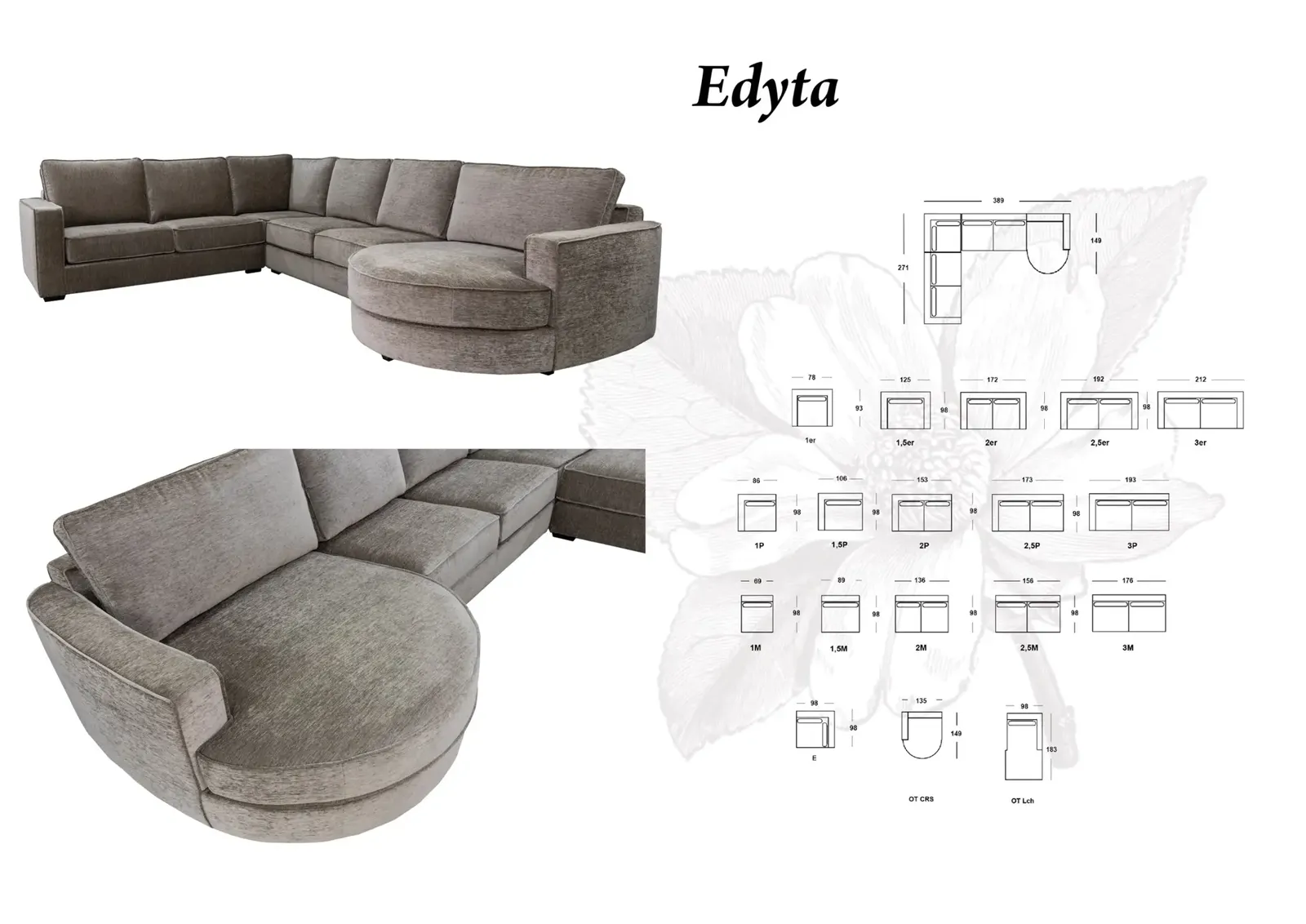 Edyta Corner Sofa - Agpol, foto 4