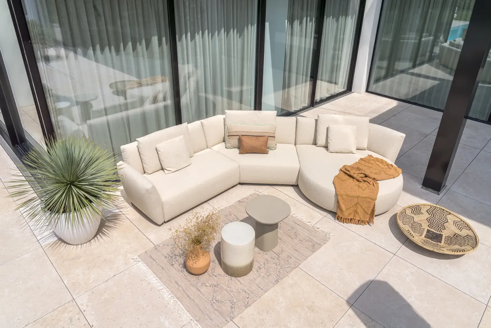 Salina Loungebank Outdoor Bold Beige, Detailfoto 1