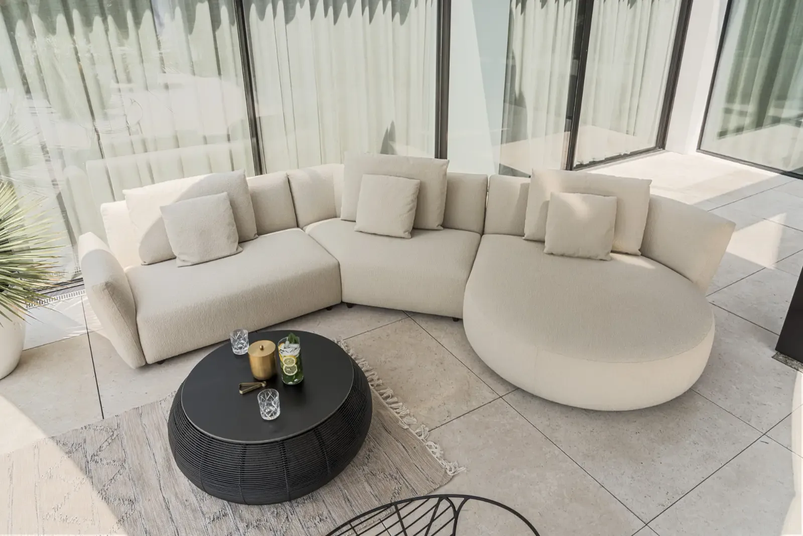 Salina Loungebank Outdoor Bold Beige, Detailfoto 3