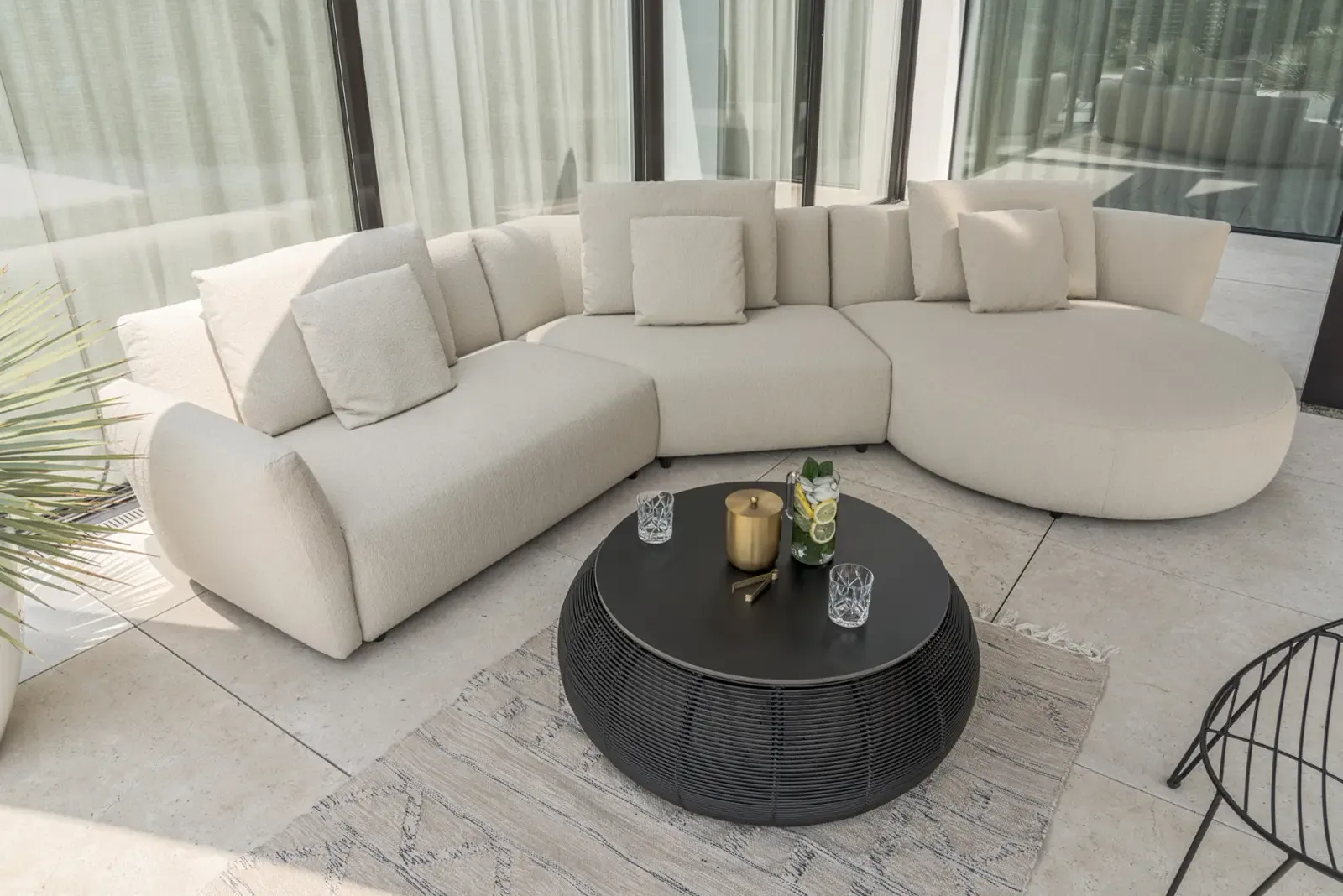 Salina Loungebank Outdoor Bold Beige, Detailfoto 4