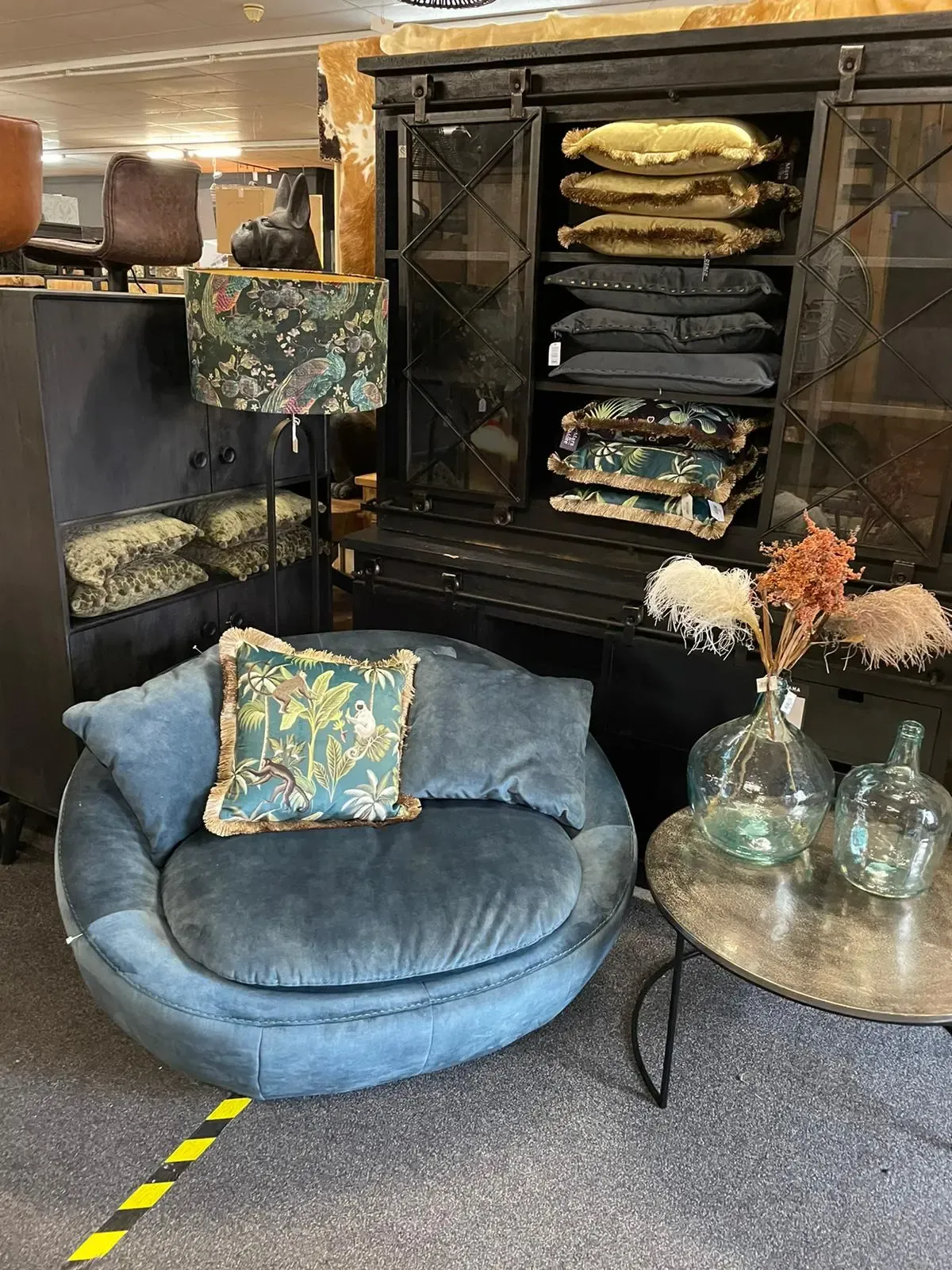 Loveseat in adore Stoff petrol von Zitform
