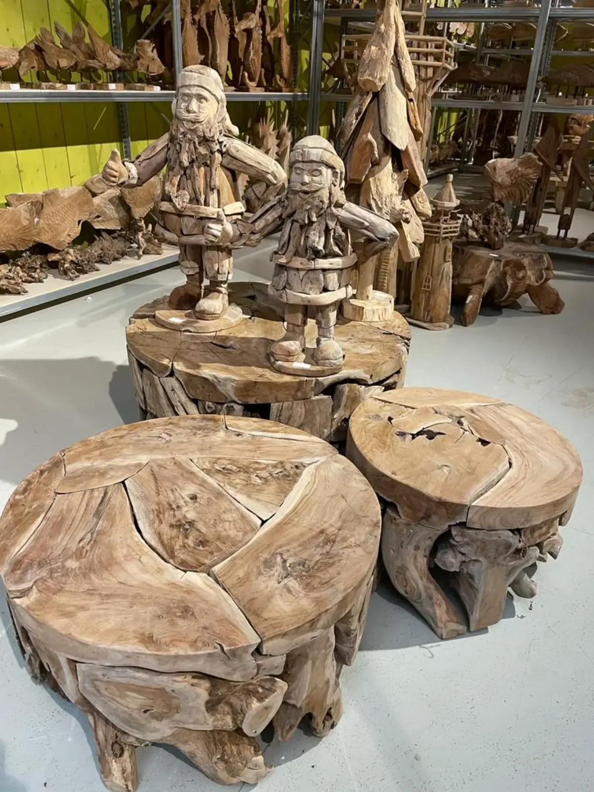 Weihnachtsmann Teak Set aus 2