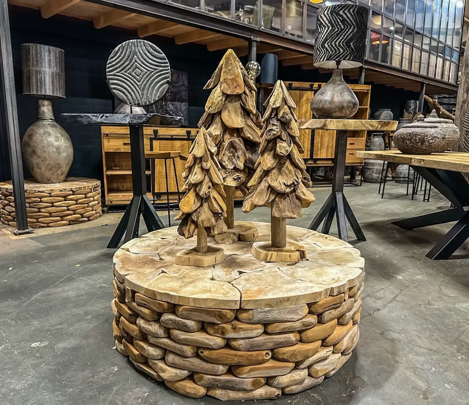 Kerstboom Teak Set