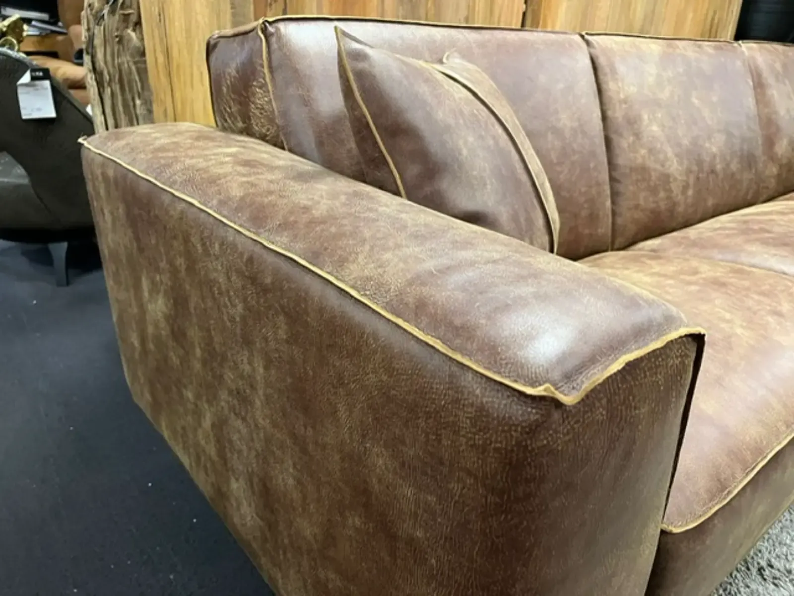 Viking Fjord Africa Leather Sofa - Zitform, foto 5