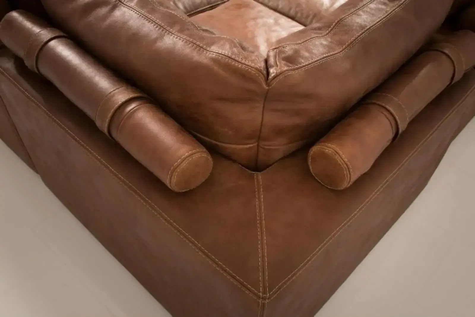 Corner Sofa Lionel Africa leather tabac - Het Anker, foto 3
