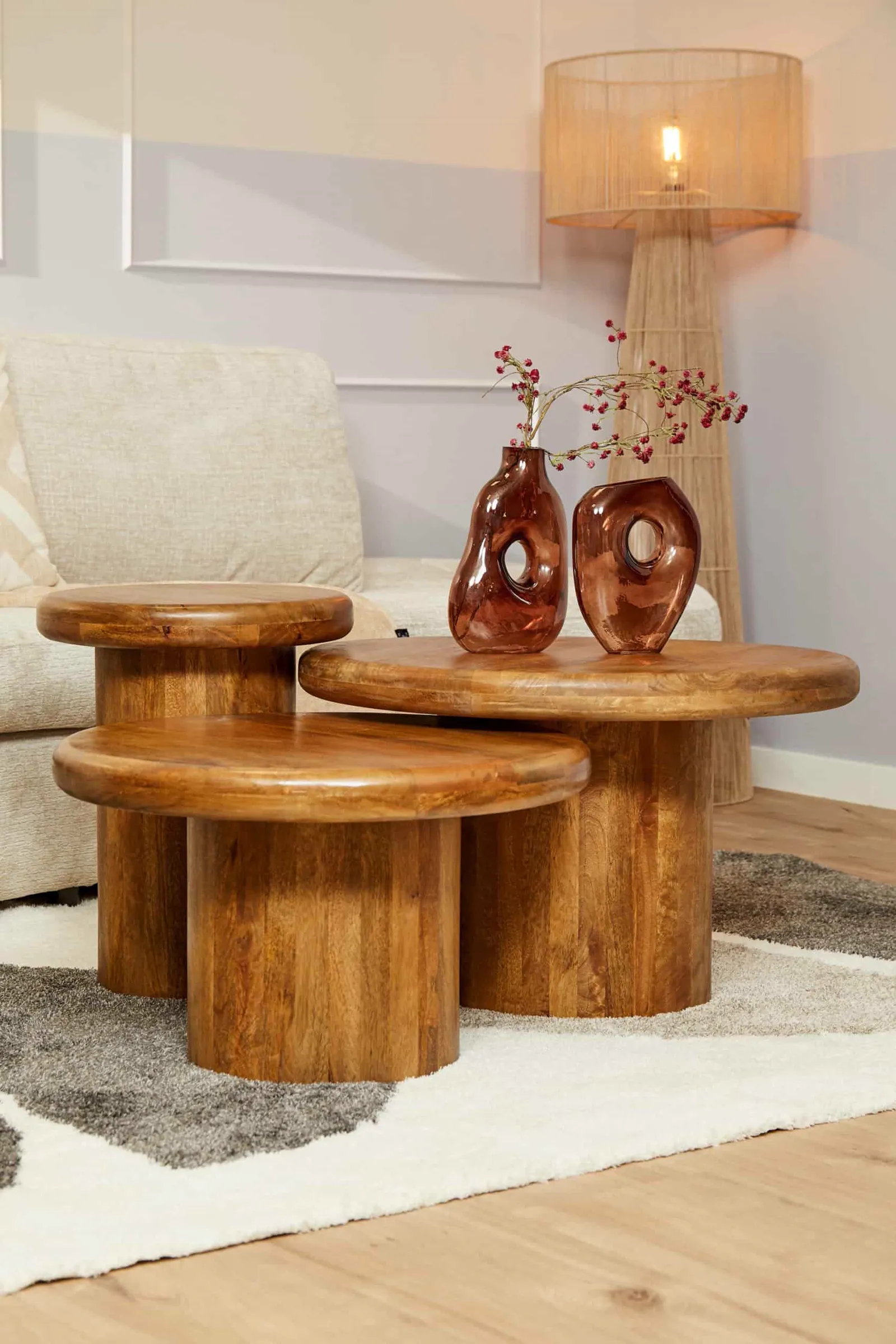 Coffee Table Maya | 70 cm | set of 3 - Starfurn