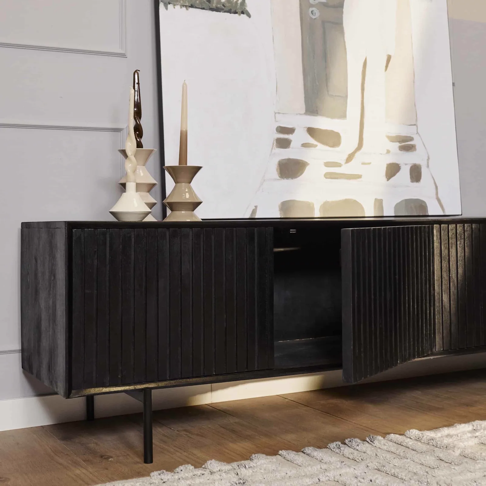 TV Unit Madison Black | 210 cm - Starfurn