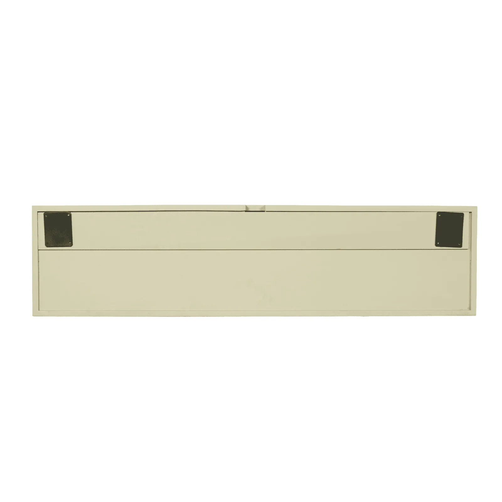 Zwevend tv meubel Madison Sand 120 cm, frontaal gefotografeerd op een witte achtergrond - Starfurn
