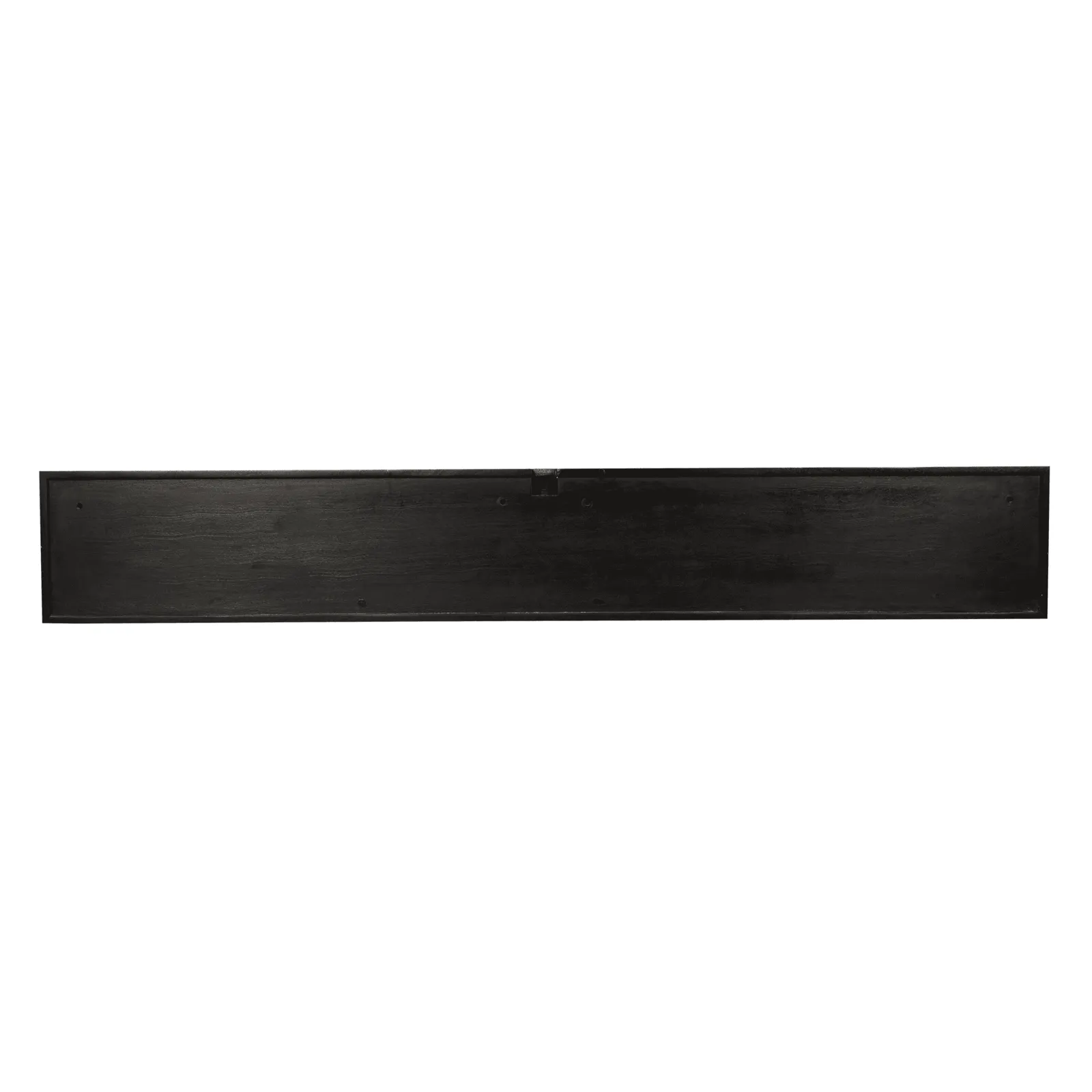 Zwevend tv meubel Madison Black, 200 cm, van bovenaf gezien op een witte achtergrond - Starfurn