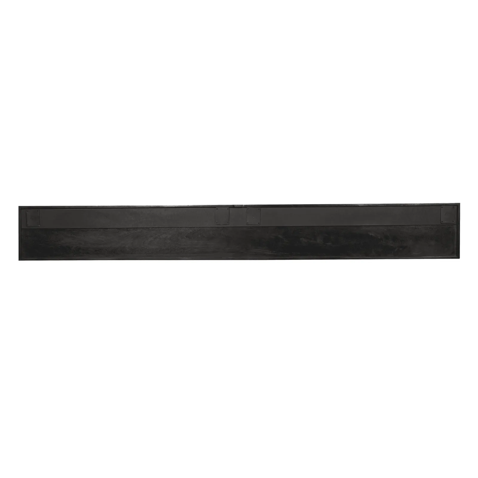 Zwevend tv meubel Madison Black, 240 cm, van voren gefotografeerd op een witte achtergrond - Starfurn