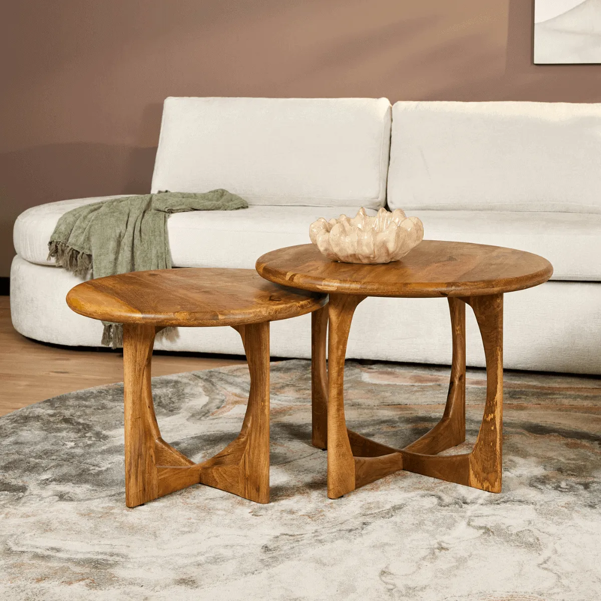 Coffee table Milou | Natural | 70 cm - Starfurn