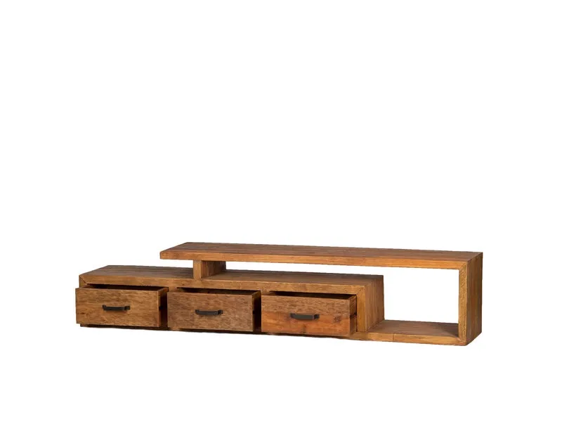 TV Unit Solid | Natural | 225cm - World of Brosi