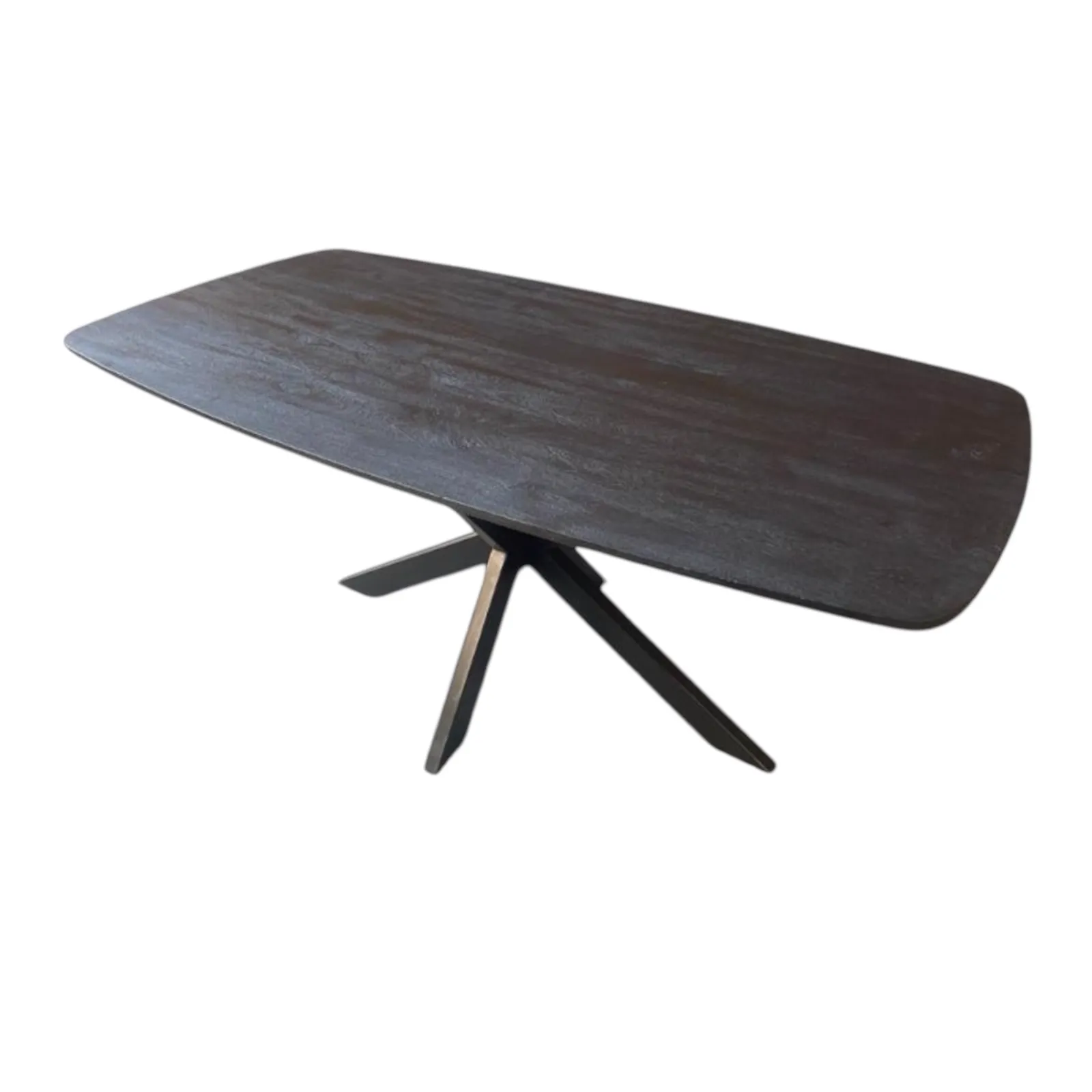Danish Oval Dining Table Black | Mango Wood - Mokana Furniture
