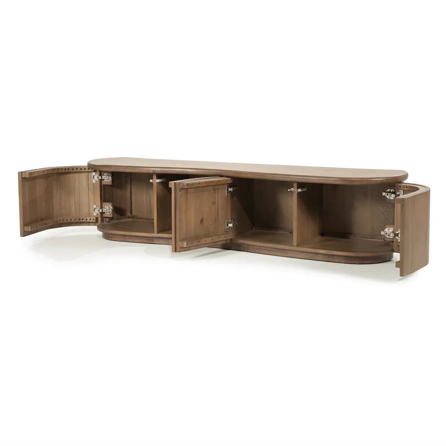 TV unit Josh 180 cm - brown - Eleonora
