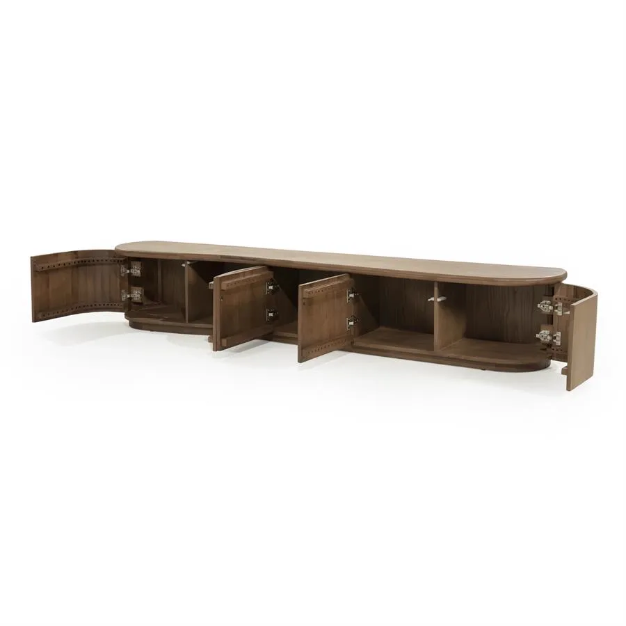 TV unit Josh 240 cm - brown - Eleonora